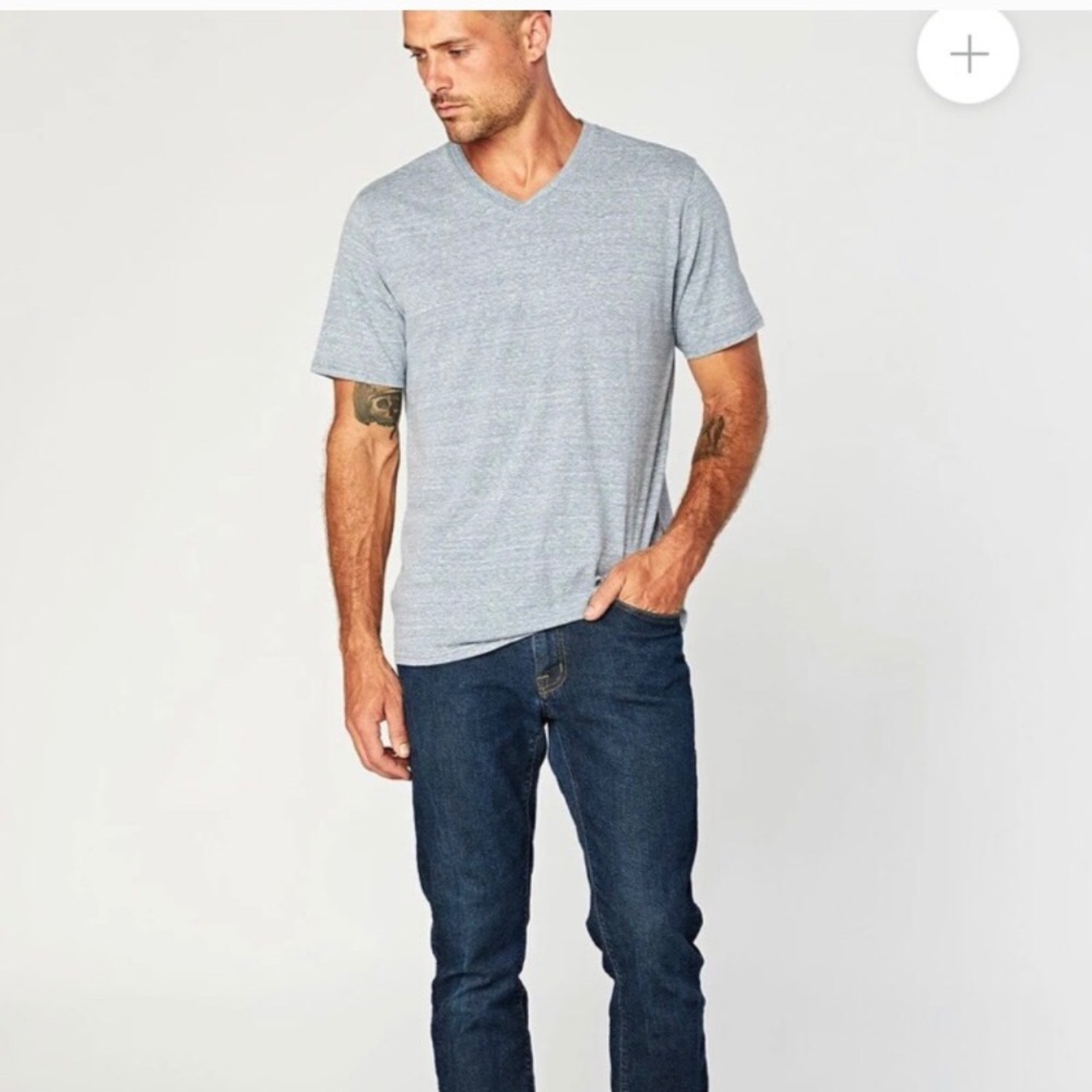 Blue V-Neck T Shirt
